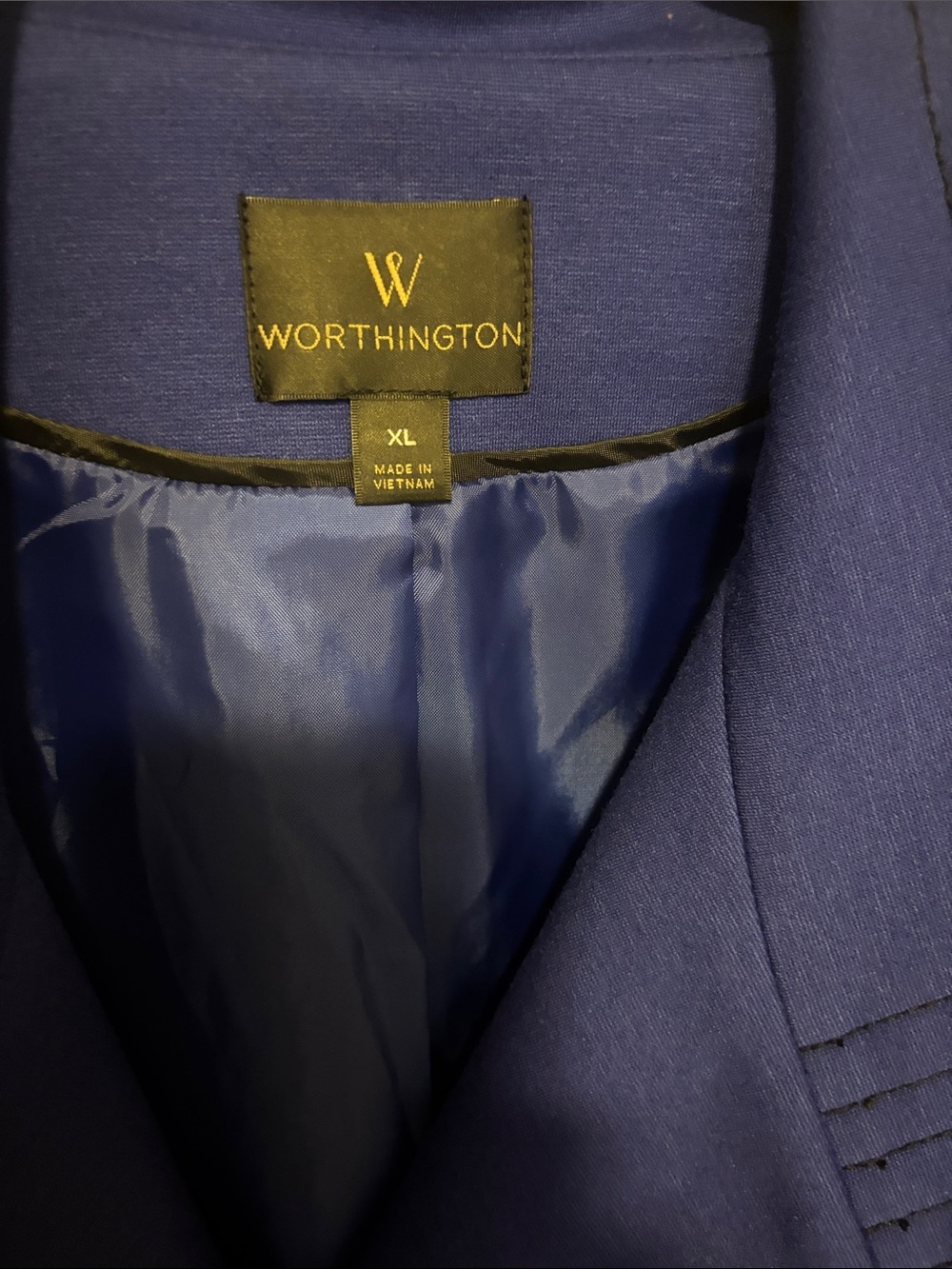 Worthington Men's Navy Blue Sport Coat Blazer
